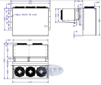 Моноблок холодильный Север BGM 435 S